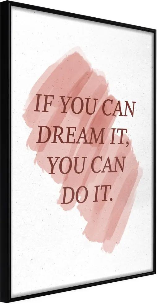 Plagát motivačný citát - Dreams Lead to Success
