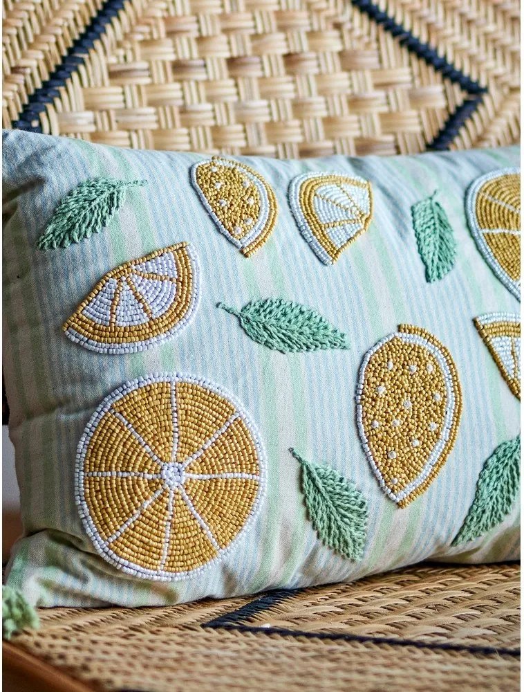 Bavlnený dekoračný vankúš 35x50 cm Lemon – Bloomingville