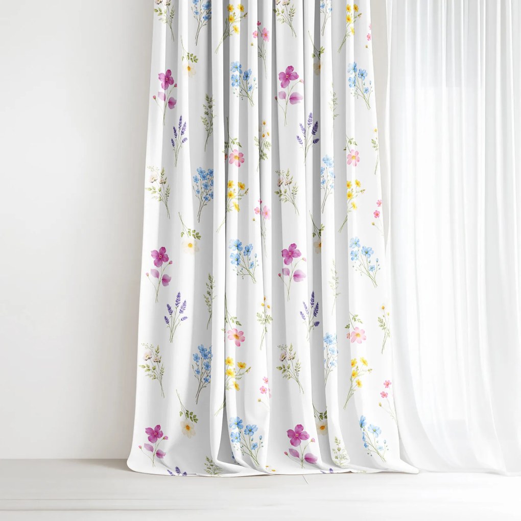 Goldea dekoračný záves - kvetinová záhrada 240x150 cm