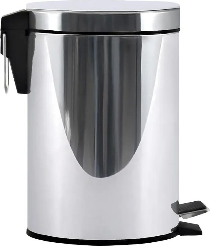 Kôš s pedálom 3 l strieborný