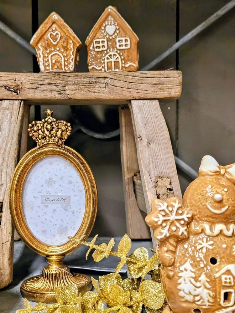 Perníková chalúpka stojan na vizitky Gingerbread Cott - 5*4*6 cm