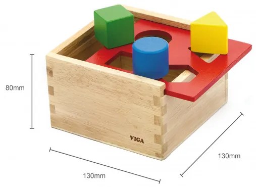 Kocky s triedičom tvarov 50844 Viga geometrické obrazce