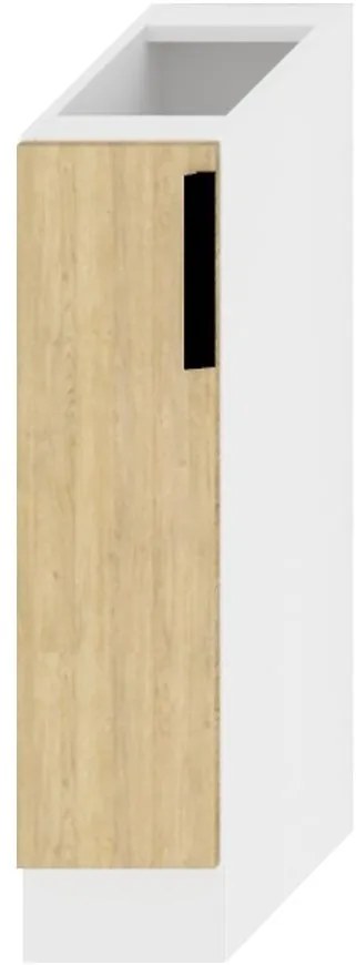 Kuchynská skrinka Denis d20 cargo + kôš dub london/biela