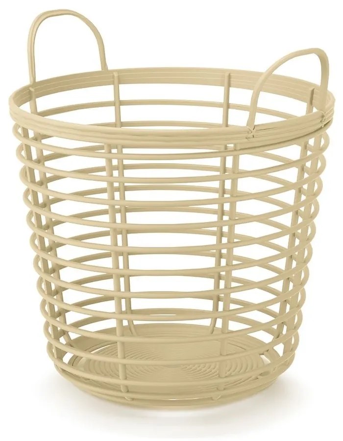 Kôš s ušami, priemer 43 cm, béžová