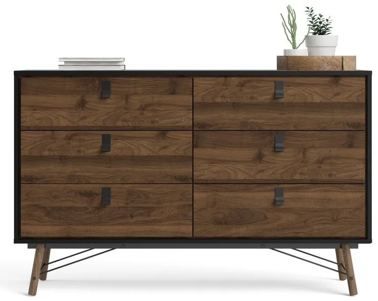 Tmavohnedá komoda Tvilum Ry, 150 x 95 cm