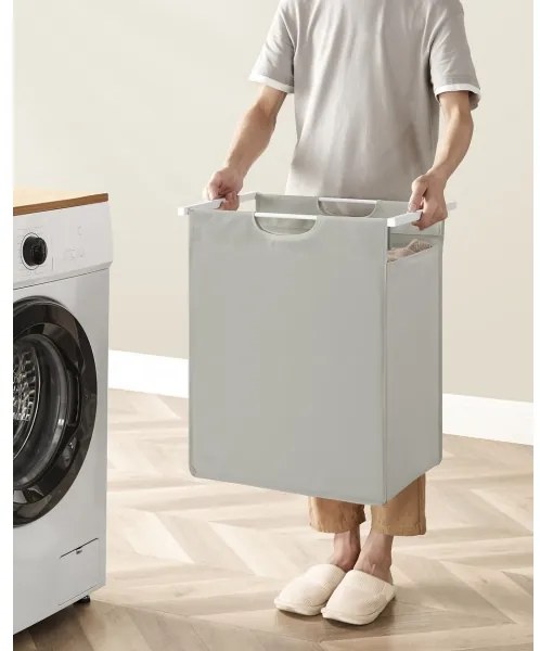 Koš na bielizeň REX biela