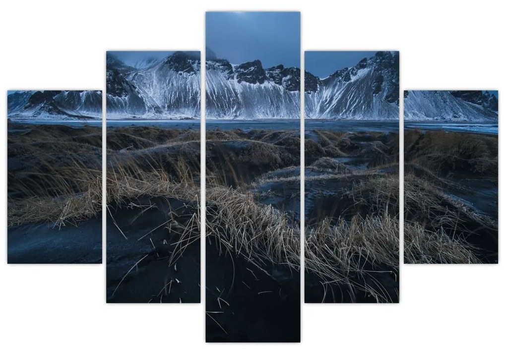 Obraz výhľadu na Islandskej vrcholky (150x105 cm)