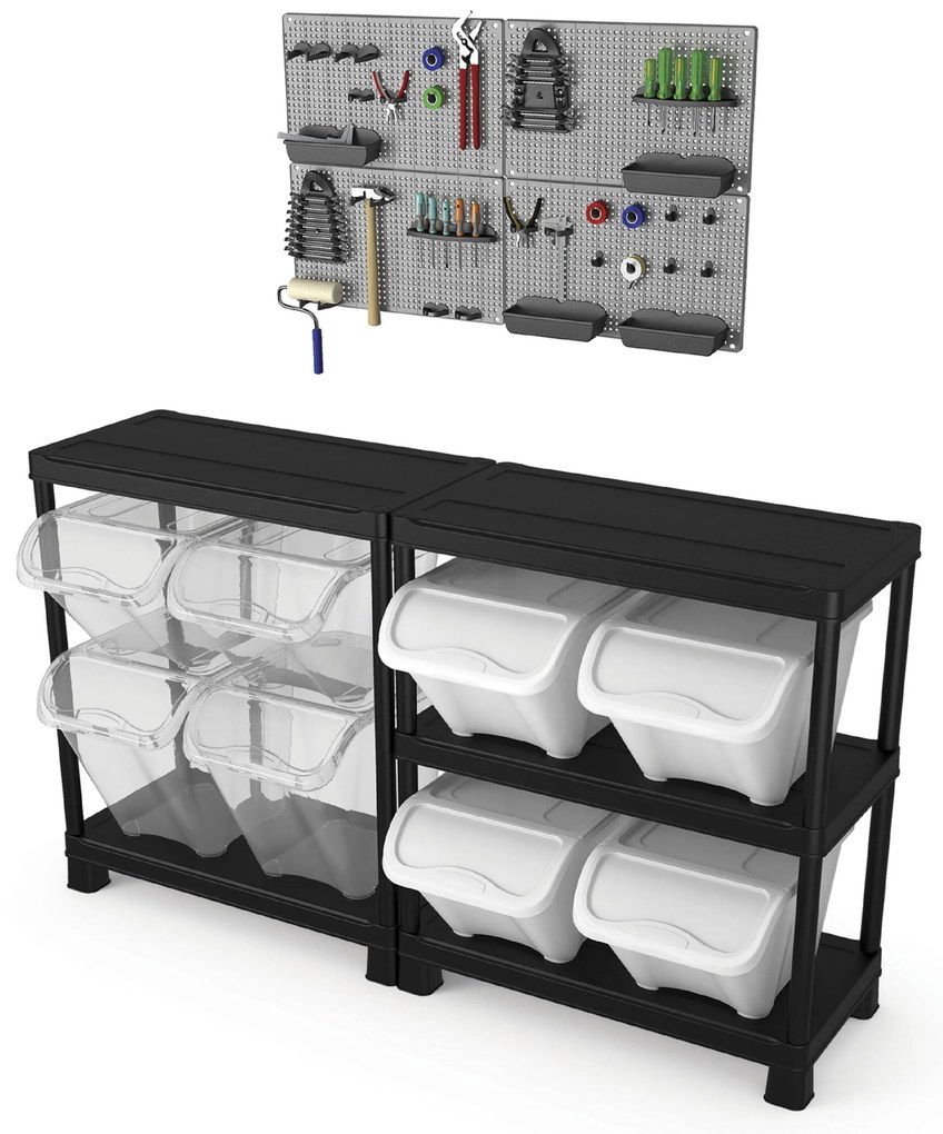 KIS-KETER Tribac 009933BK01 Regál 5 políc, šírka 90 cm