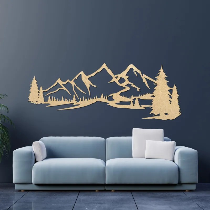 Drevené umenie hory – veľká krajina lesa, dekorácia do domu | SENTOP PR0414-akcia20