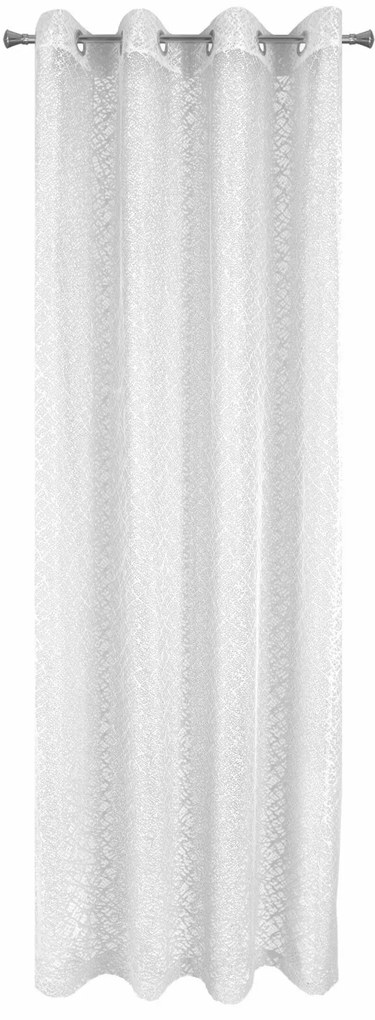 ZÁCLONA NA KRÚŽKOCH AMANDA 140X250 CM BIELA