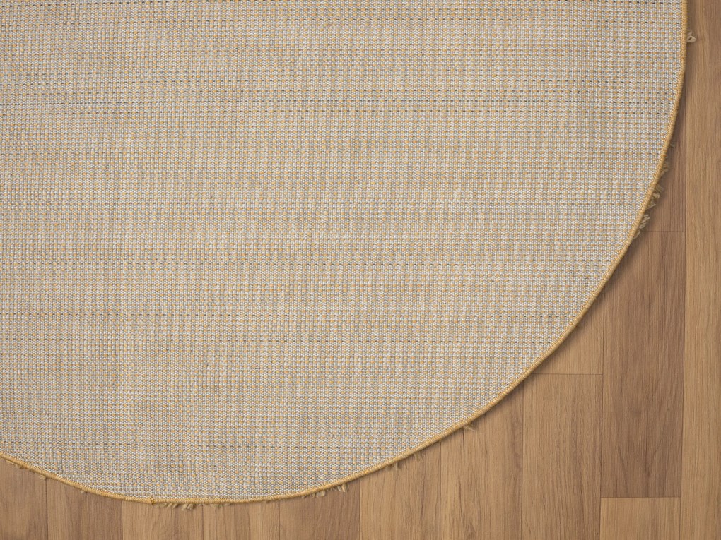 Kusový koberec My Shaggy goldgelb kruh, 120x120 (priemer) kruh, žltá, chodba / predsieň, My Flair