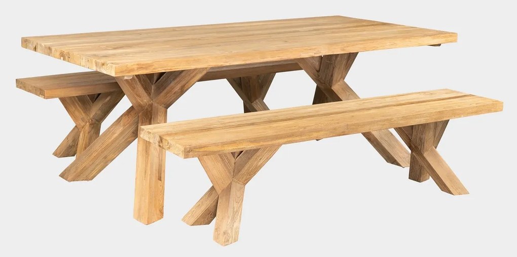 SPIDER+lavice set - zostava z teaku