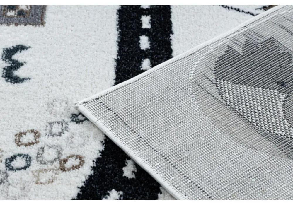 Detský kusový koberec Cesta z mesta krémovo biely 280x370cm