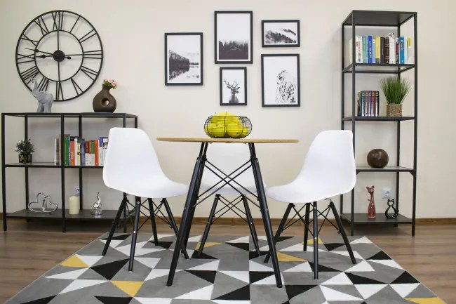 Okrúhly stôl TODI 80 cm dub