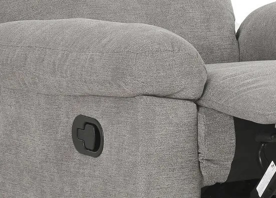 Kreslo Elza, šedá látka, s polohováním