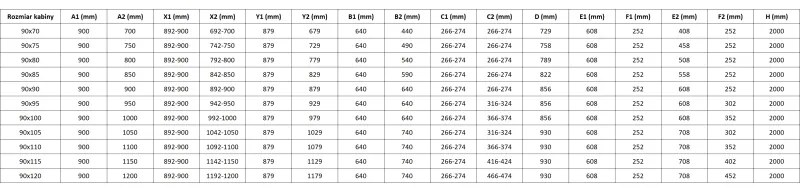 Mexen Lunar Duo, výklopný sprchový kút 90 x 75 cm, 8mm číre sklo, profil ružové zlato, 834-090L-075P-60-00