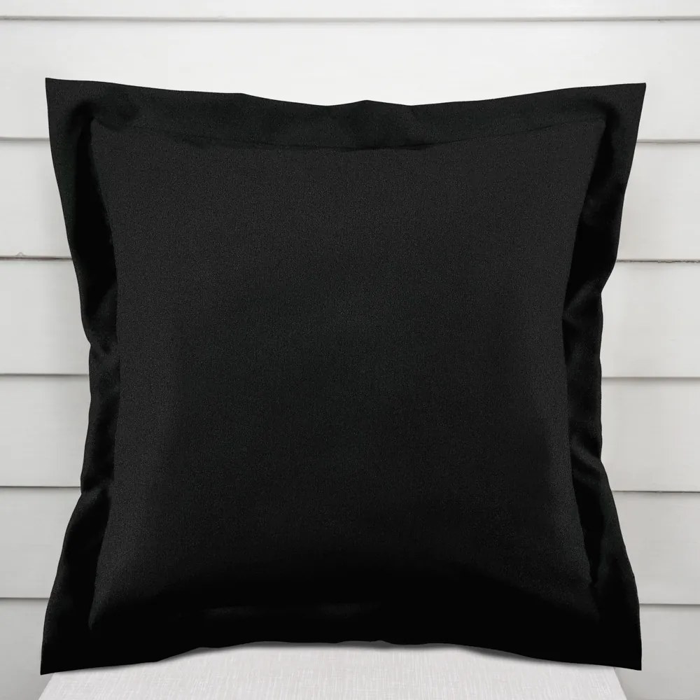 Biante Dekoračná obliečka na vankúš s lemom BKU-116 Čierna 30 x 50 cm