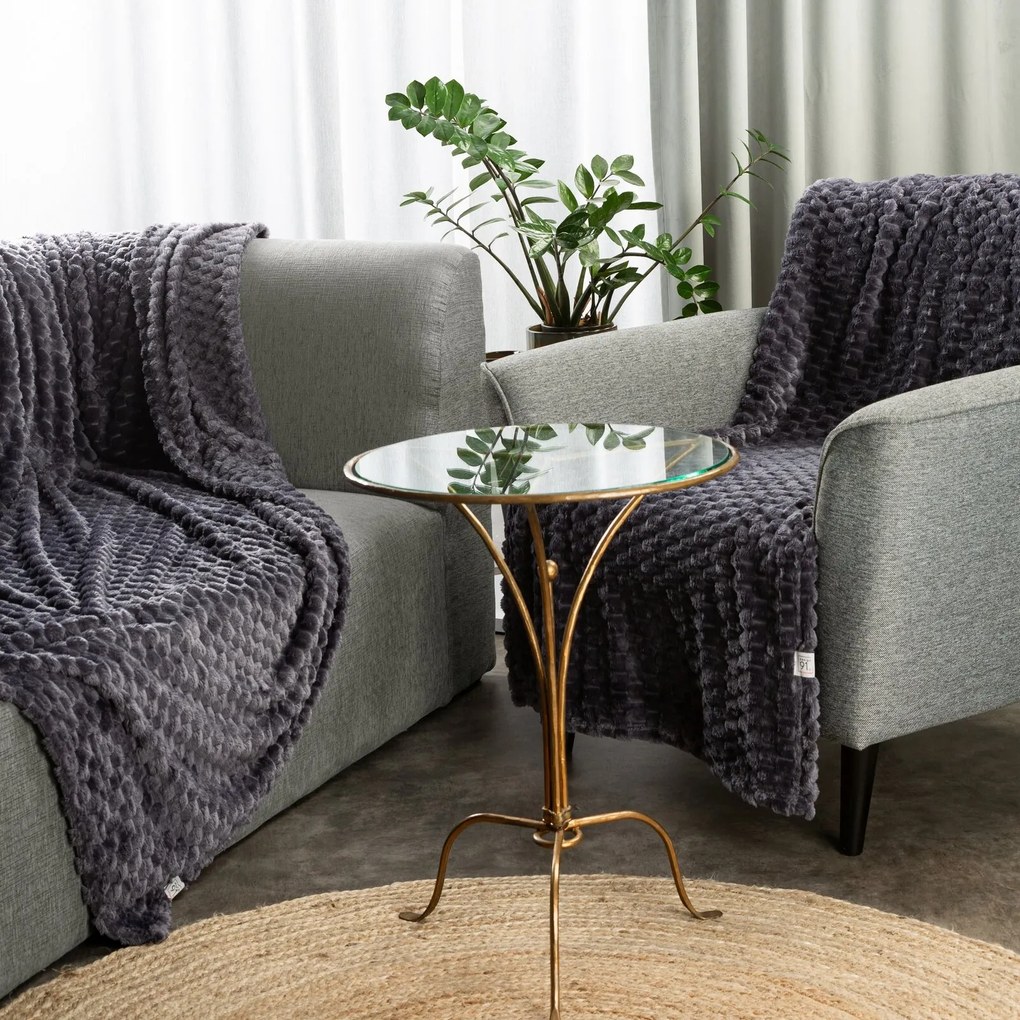 DEKA Z MIKROFLANELU CINDY6 170X210 CM SIVÁ