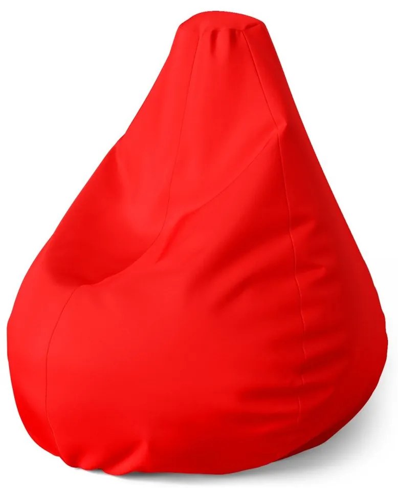 Sedací vak Pear červená - detský, červená