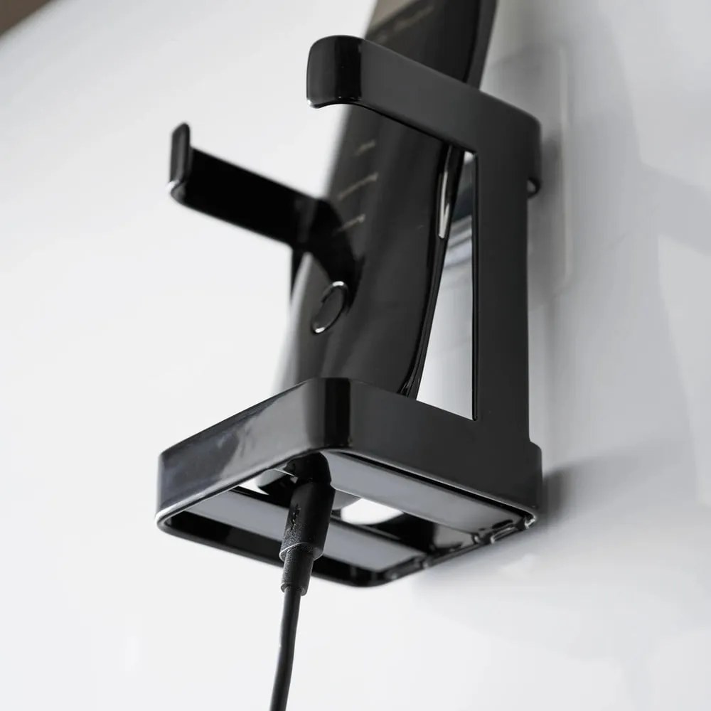 Čierny kovový držiak zariadenia starostlivosti o pleť Film Hook – YAMAZAKI