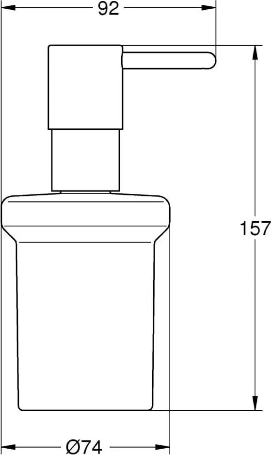 Grohe Essentials dávkovač mydla 160 ml StarLight, chromová, GRH-40394001
