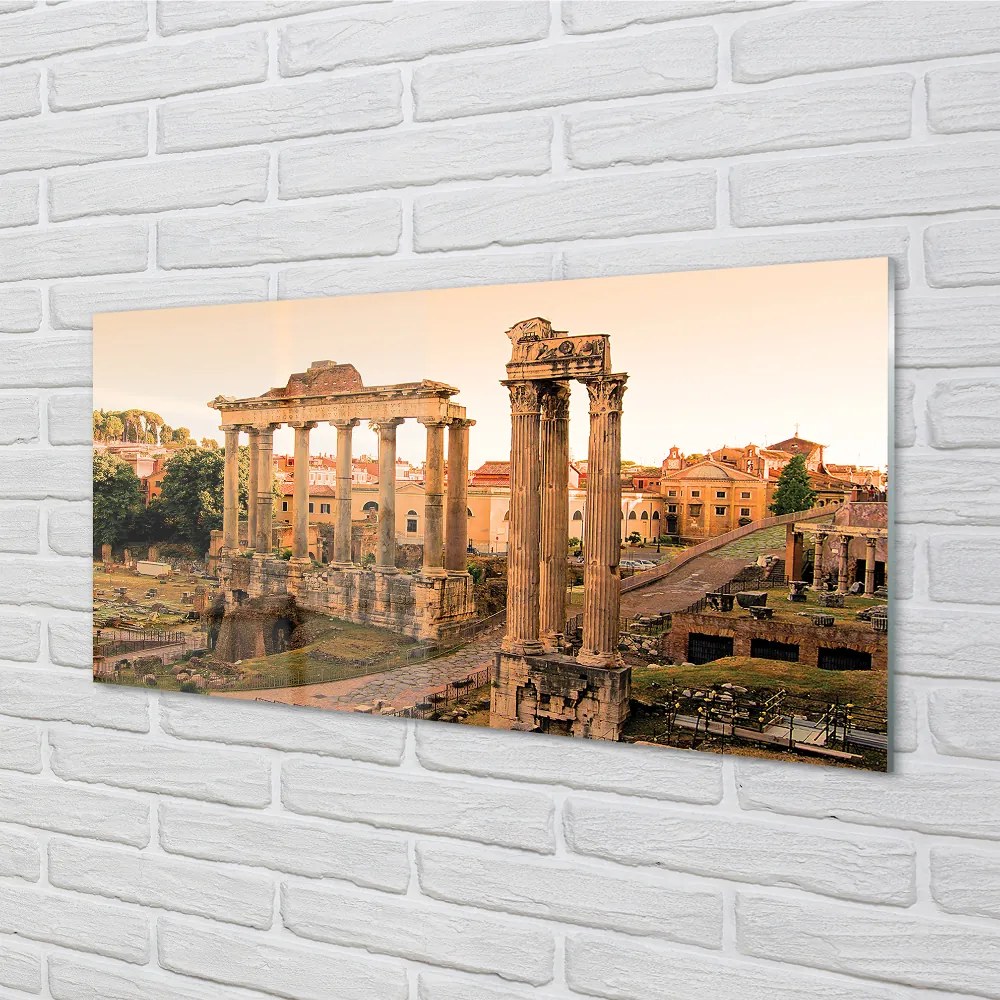 Nástenný panel  Rím Roman Forum svitania 140x70 cm