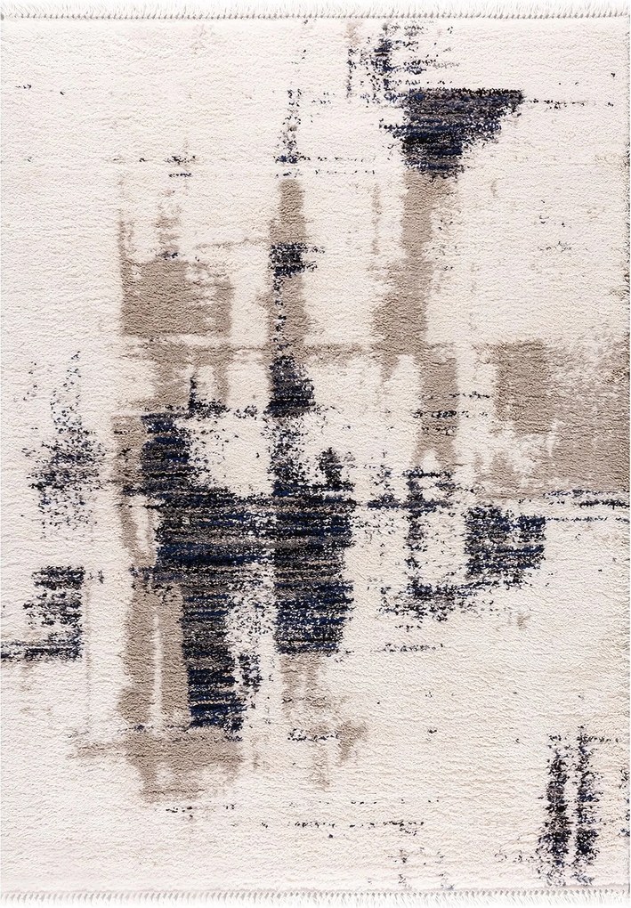 Koberec Boho krémová/modrá 200x290cm