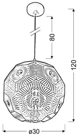 Luster na lanku EUPHORIA 1xE27/40W/230V biela