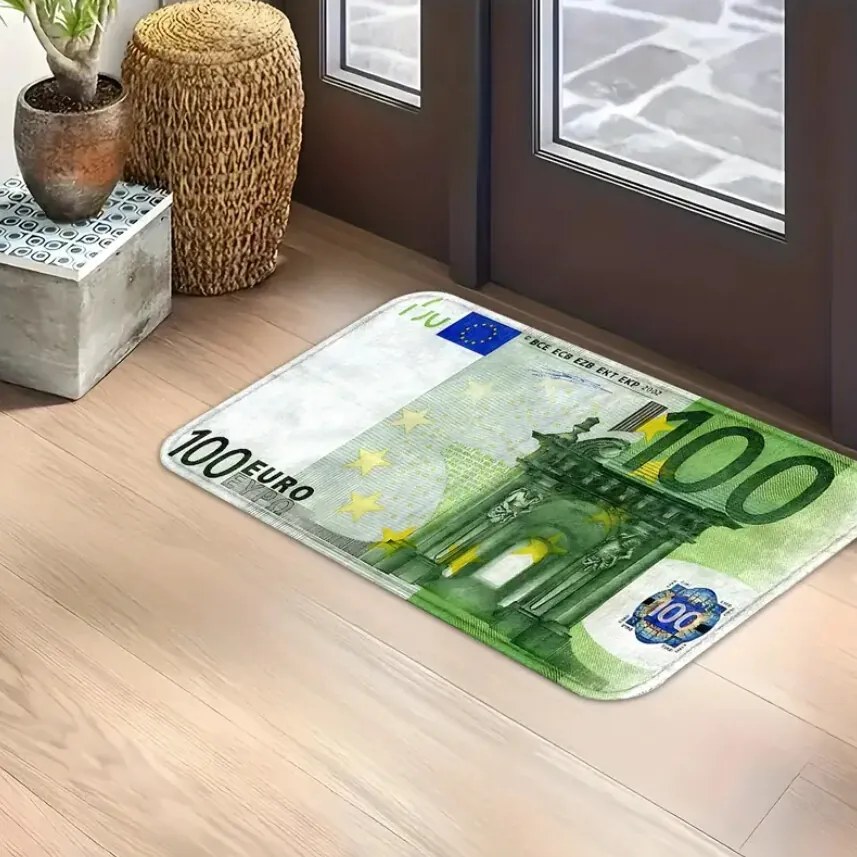 Protišmyková predložka Bankovka, 50x80, zelená, chodba / predsieň, Mujkoberec Original