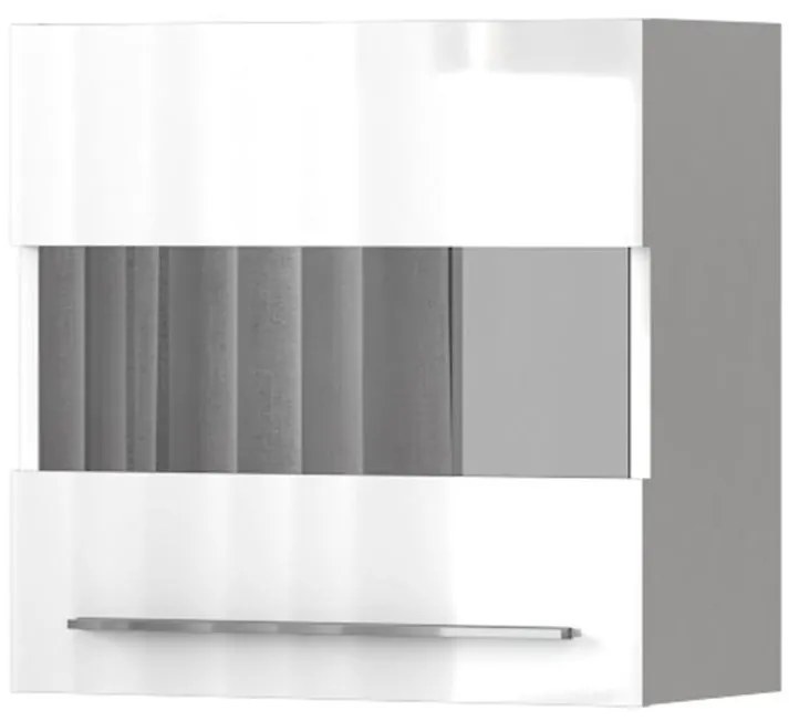 Závesná skrinka Piano VK60-1KS/PN-70/KA/70 lakované crystal white