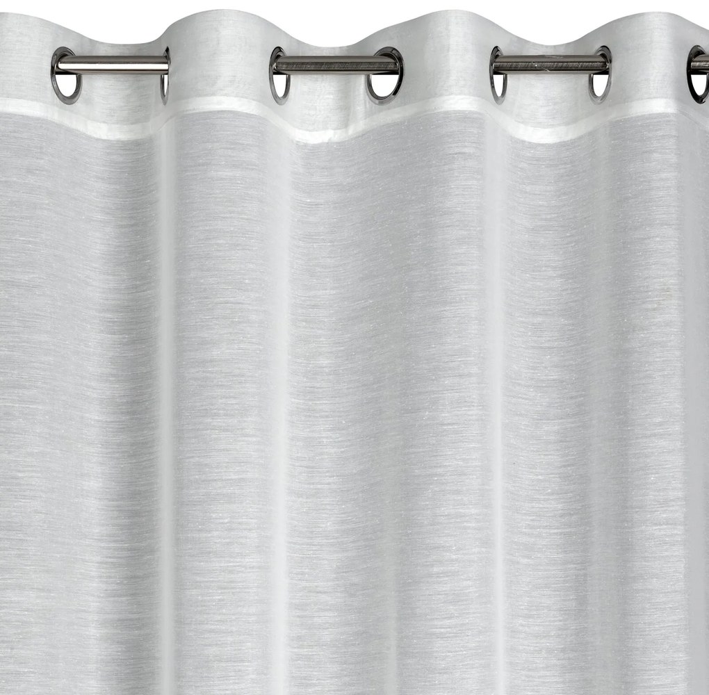 ZÁCLONA NA KRÚŽKOCH GRACE 140X250 CM BIELA