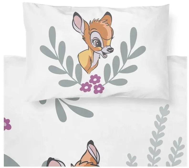Obliečky do postieľky Bambi Kvetinový Svet  100x135/40x60 cm