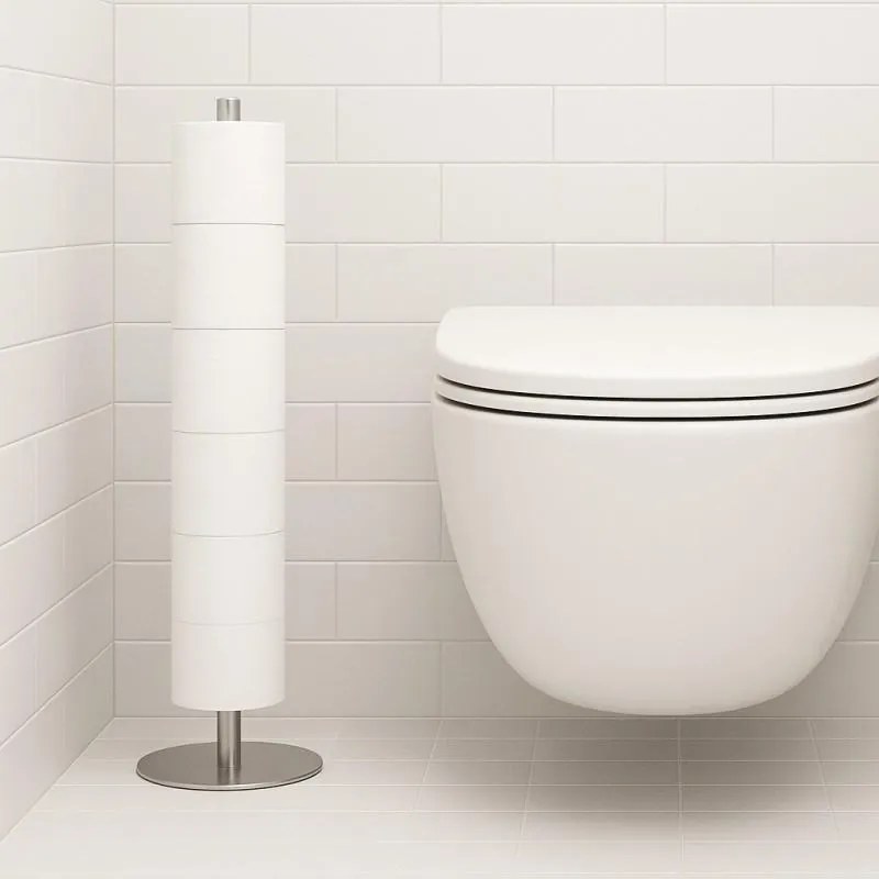 Erga Erga, vysoký stojan na toaletný papier, 6 roliek, chrómová, ERG-YKA-P.SP-TIBA-CHR