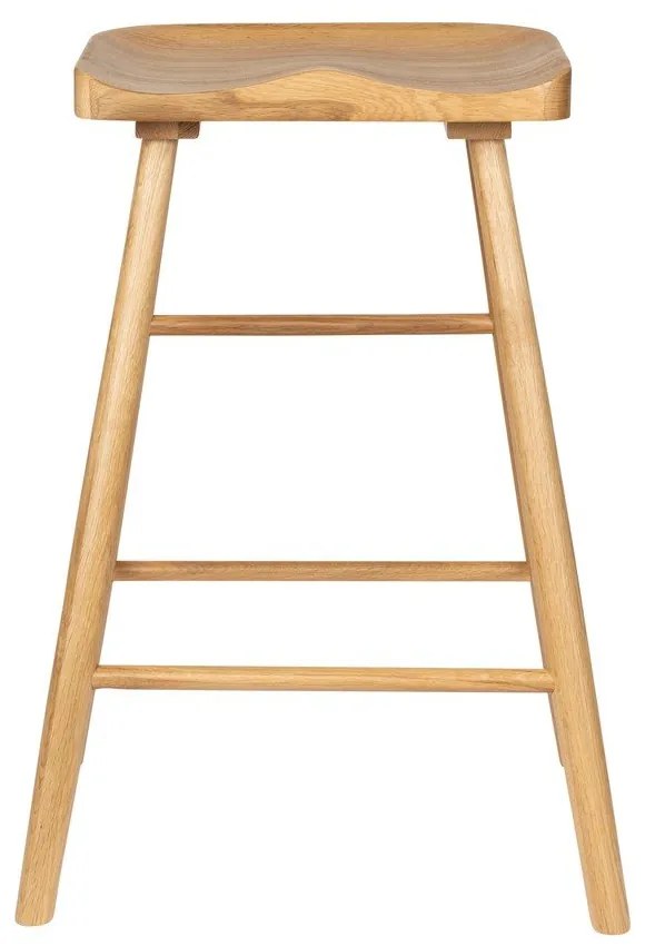 Barová stolička z dubového dreva v prírodnej farbe (výška sedadla 65,5 cm) Vander – White Label