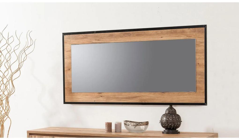 Dekoratívne zrkadlo QUANTUM IDEA 110 cm, borovica