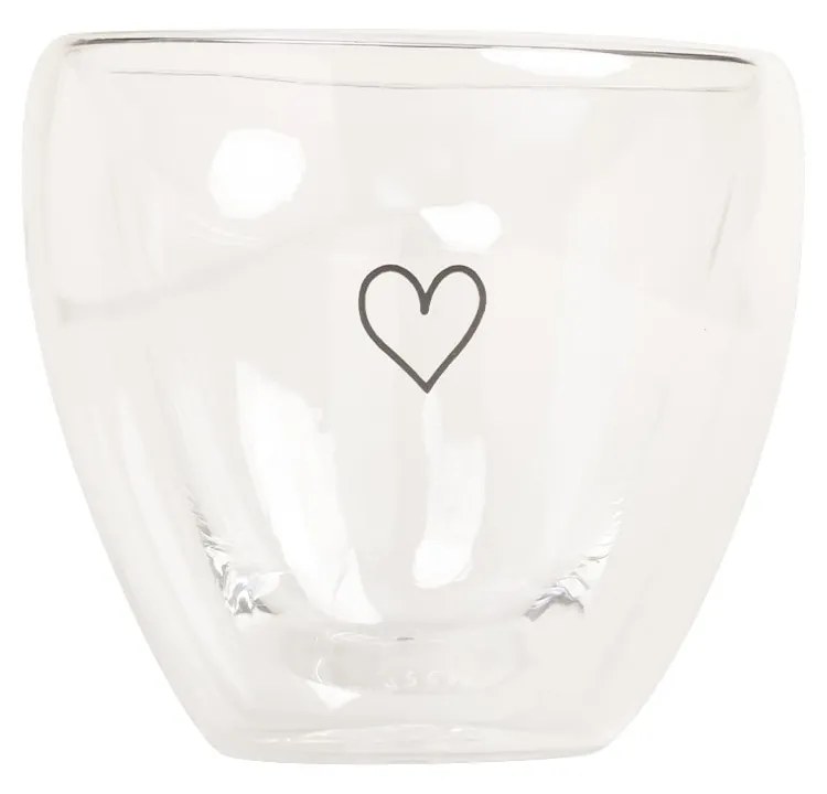Eulenschnitt Sklenený hrnček Heart Double Glass