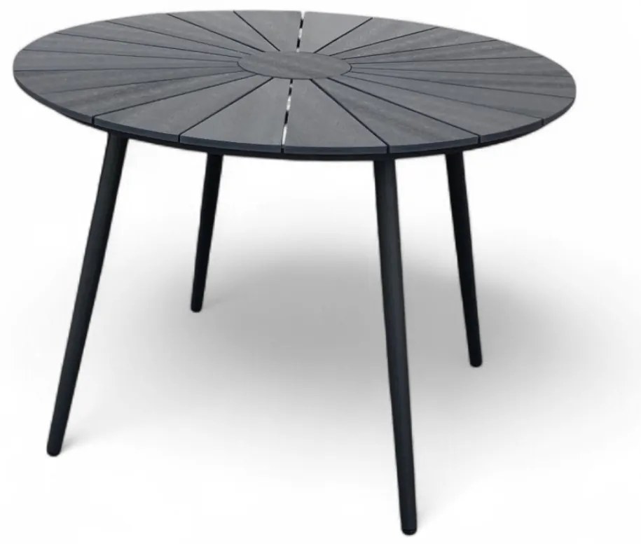 Noela Záhradný jedálenský set Wilder + 4x stolička GABY sivá