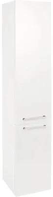 Kúpeľňová skrinka vysoká Somero biela vysoko lesklá 30 x 150 x 25 cm
