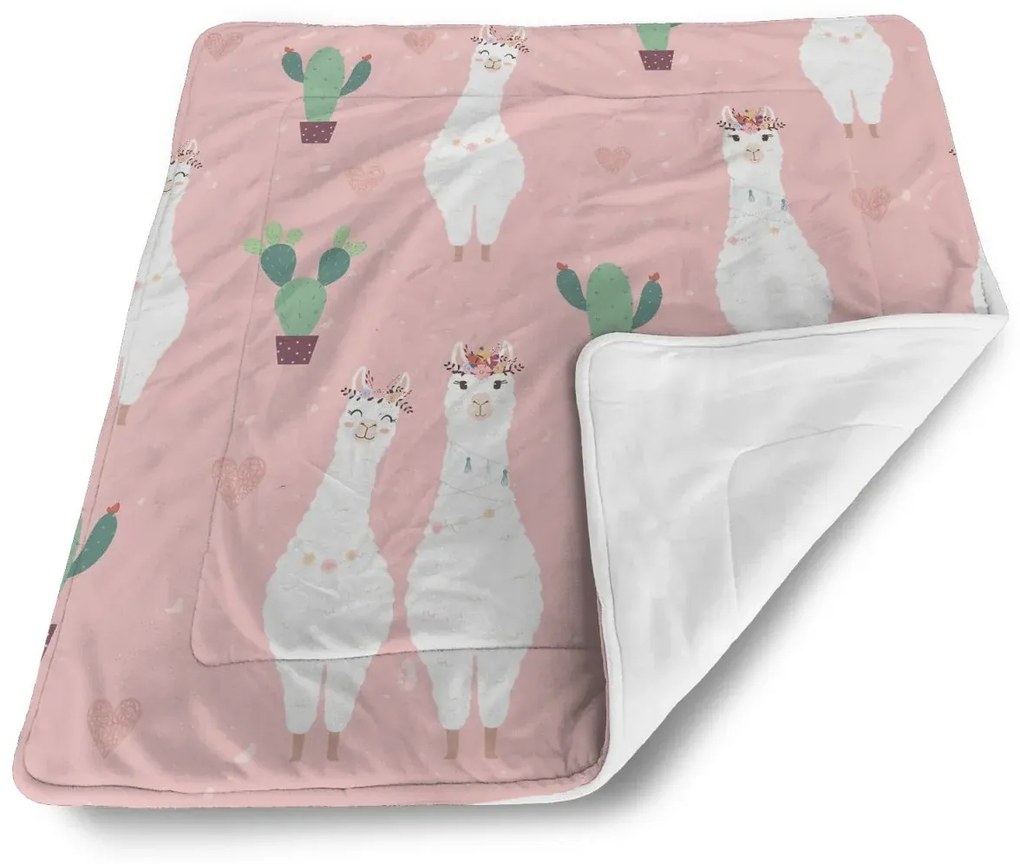 Sablio Deka pre bábätko Lama a kaktusy - 80x100 cm