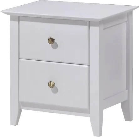 KONDELA Java 3 nočný stolík biela