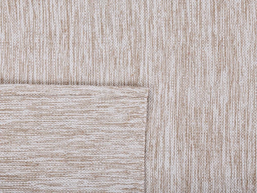 Bavlnený koberec 80 x 150 cm béžový DERINCE Beliani