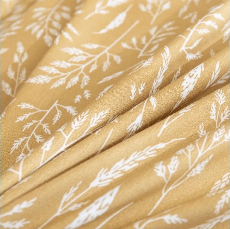 Mikroflanelové obliečky KOSTAR žlté Rozmer obliečky: 70 x 90 cm | 140 x 220 cm