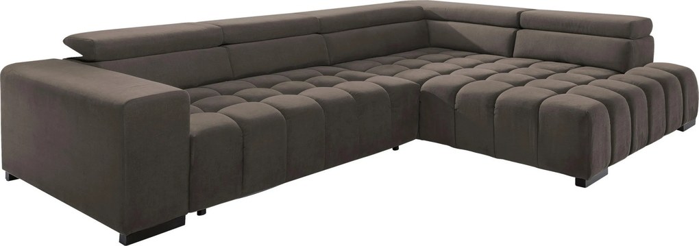 XXXLutz ROHOVÁ SEDAČKA, textil, hnedá MID.YOU - Sedačky - 000694006503