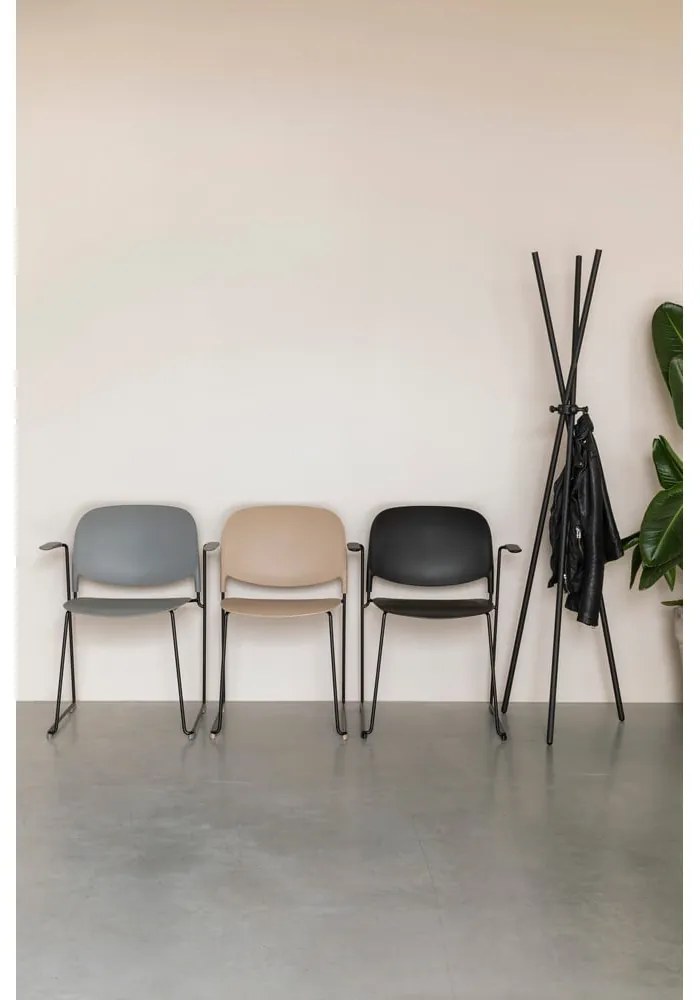 Čierny oceľový vešiak Darwin – White Label