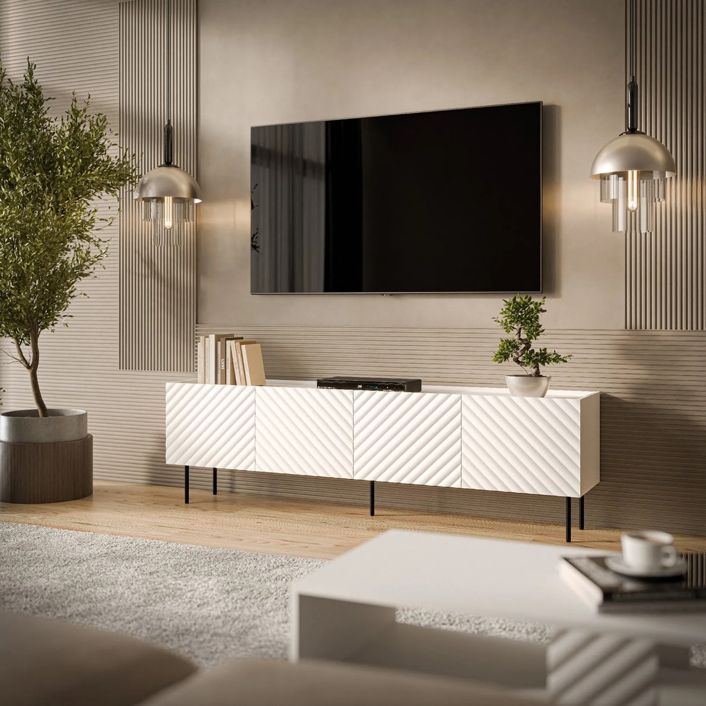Cama TV stolík Lucia 200 - biela