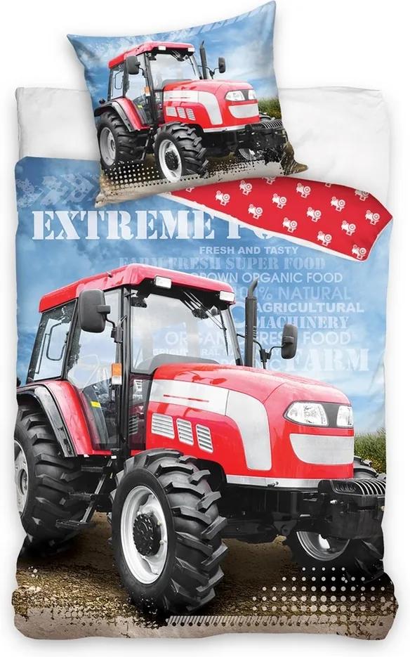 Bavlnené obliečky Traktor Tiptrade Extreme Power mix farieb, 140 x 200 cm, 70 x 90 cm