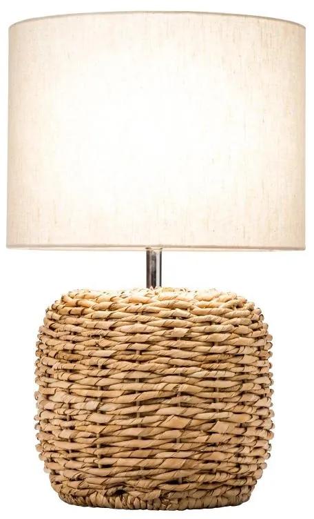 Dizajnová stolná lampa Madyson, 47 cm, pletená