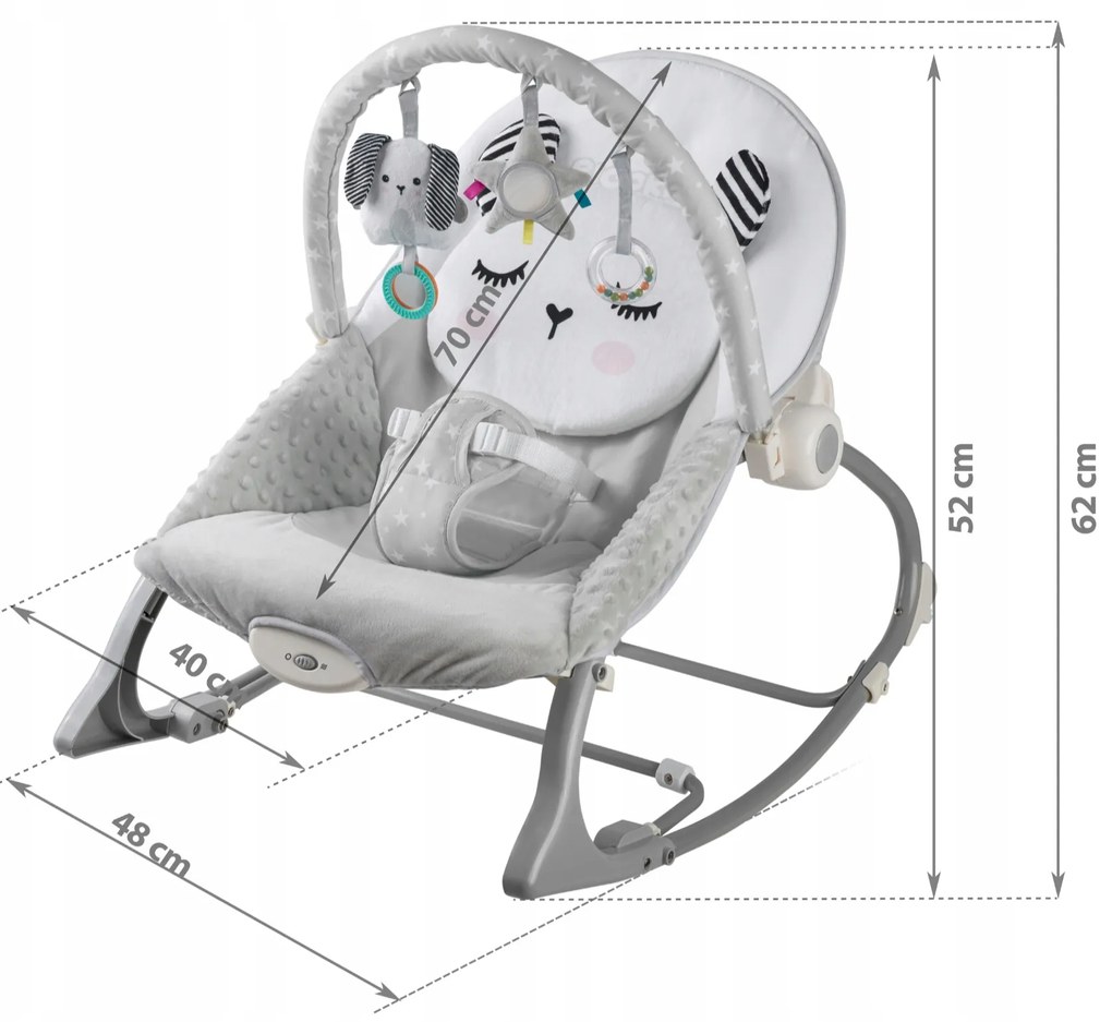 Vibračné kresielko Ricokids