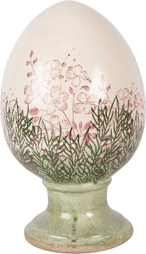 Decorative Figurine Egg ? 15x24 Cm Beige Ceramic - ? 15*24 cm
