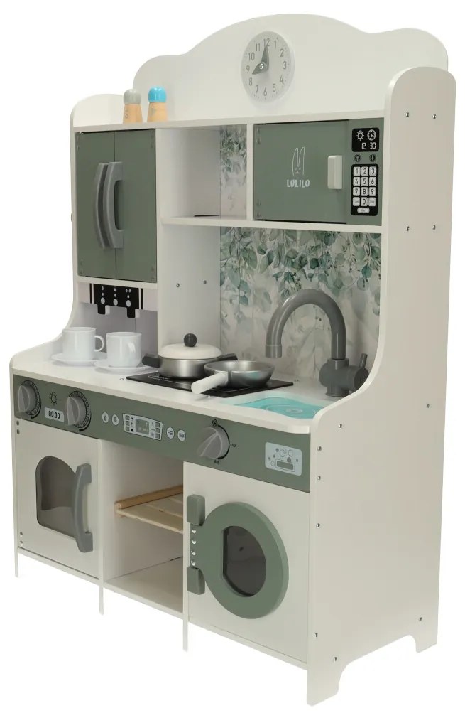 KIK Drevená kuchyňa Saliko s kávovarom na espresso